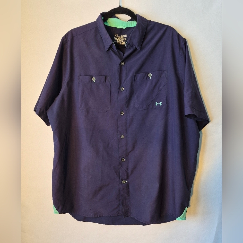 Under Armour Men's Dark Blue Casual Shirt XL